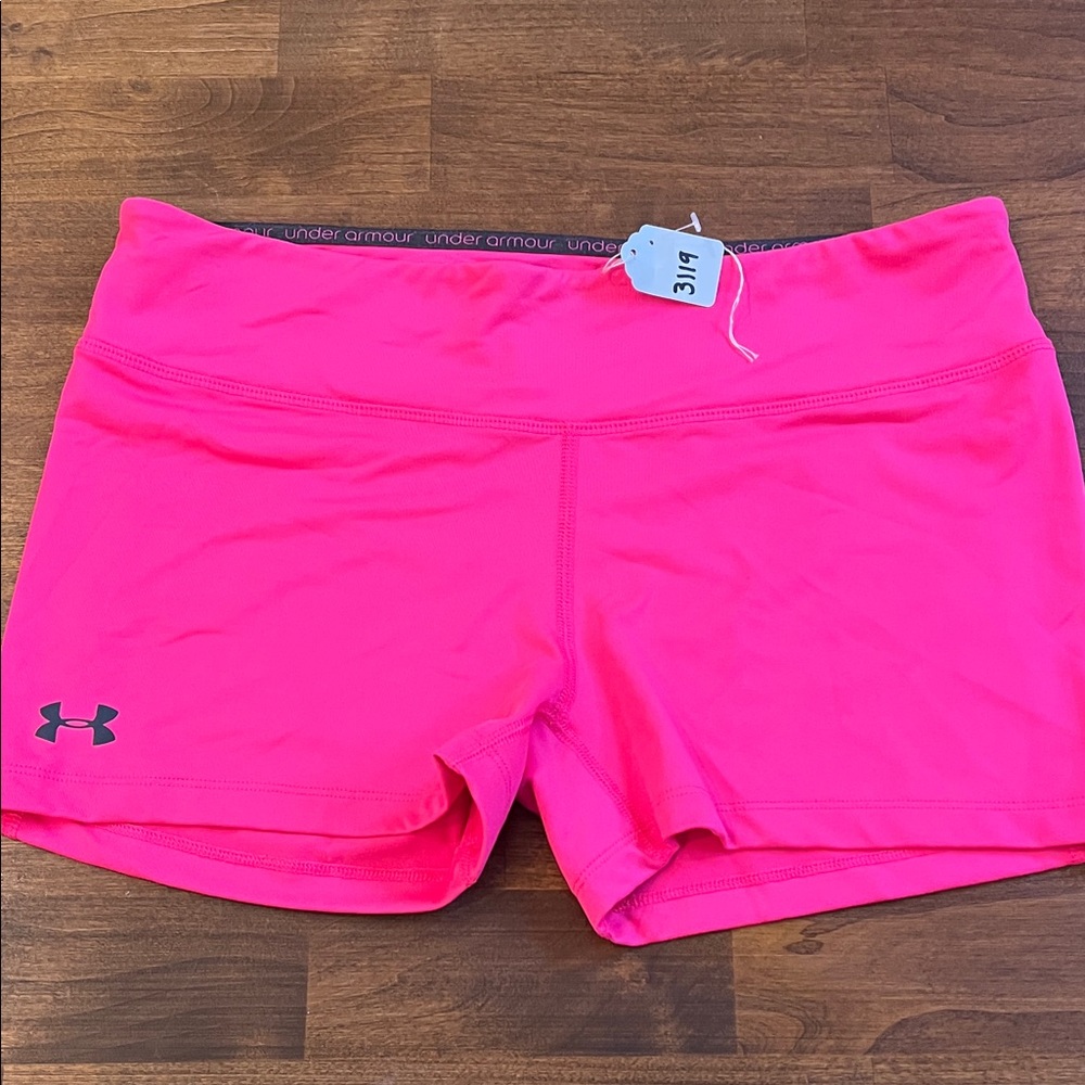 Under Armour Women's Bright Pink Athletic Shorts